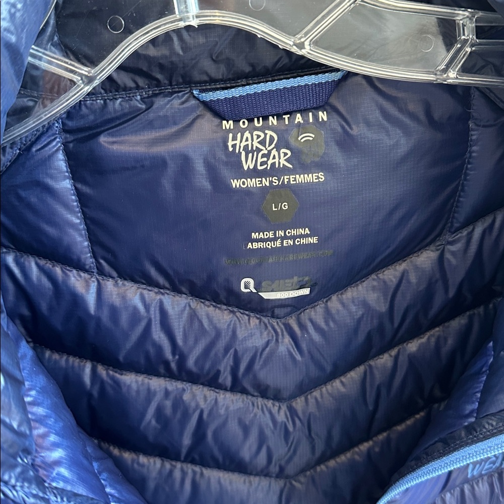 Mountain Hardwear “Torsun” Nectar Blue 2-Piece Puffer Jacket & Shell, Women’s L - Picture 7 of 8